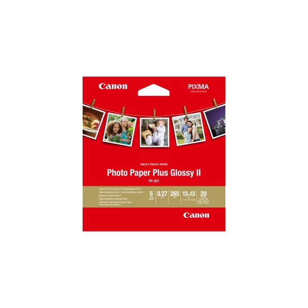 CANON Photo Paper Plus 265g 13x13cm PP2015x5 InkJet glossy II 20 feuilles