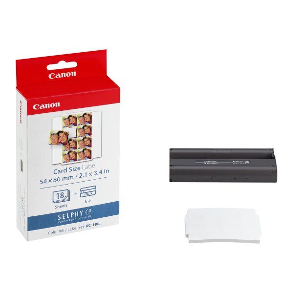CANON Encre Coul./Etiquett 8,6x5,4cm KC18IL CP 100 (Mini-St.) 18 feuilles