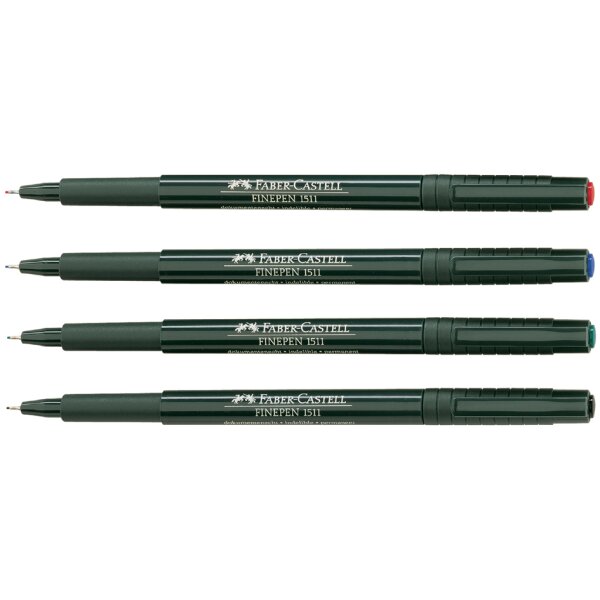 FABER-CASTELL Tintenfeinschreiber FINEPEN 1511, schwarz