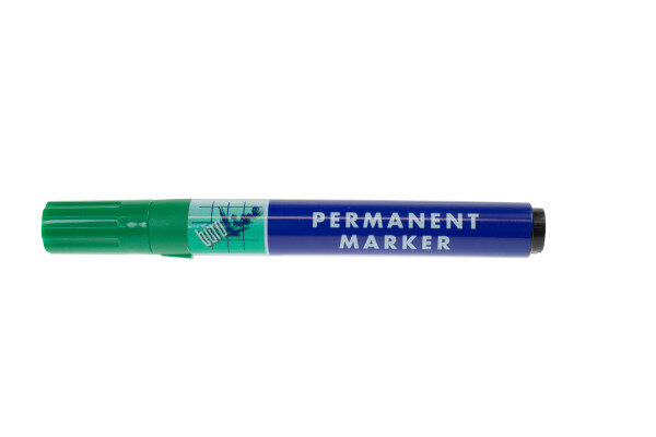 B&Uuml;ROLINE Permanent Marker 1-4mm 222257 gr&uuml;n
