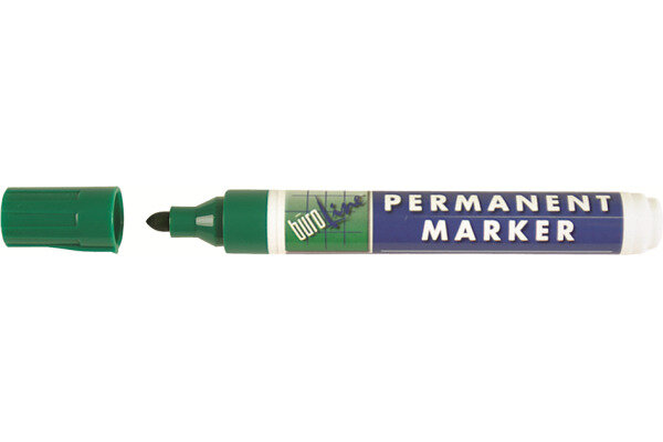 B&Uuml;ROLINE Permanent Marker 1-4mm 222257 gr&uuml;n