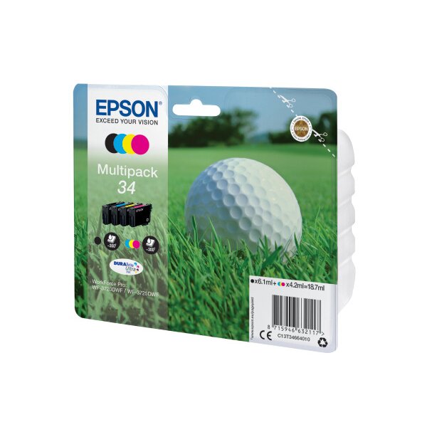 EPSON Multipack Encre CMYBK T346640 WF-3720/3725DWF 4-color