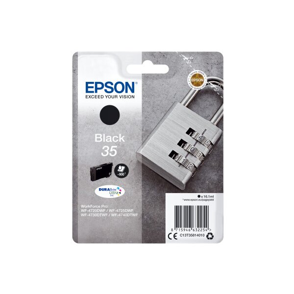 EPSON Cart. dencre noir T358140 WF-4720/4725DWF 900 pages