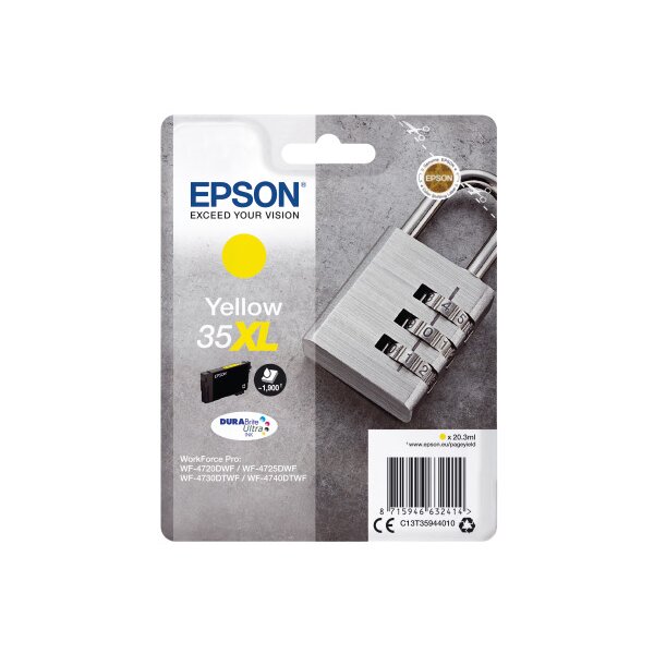 EPSON Tintenpatrone XL yellow T359440 WF-4720/4725DWF 1900 Seiten