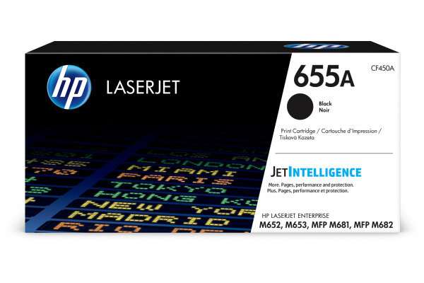 HP Toner-Modul 655A schwarz CF450A CLJ Enterprise M652 12500 S.