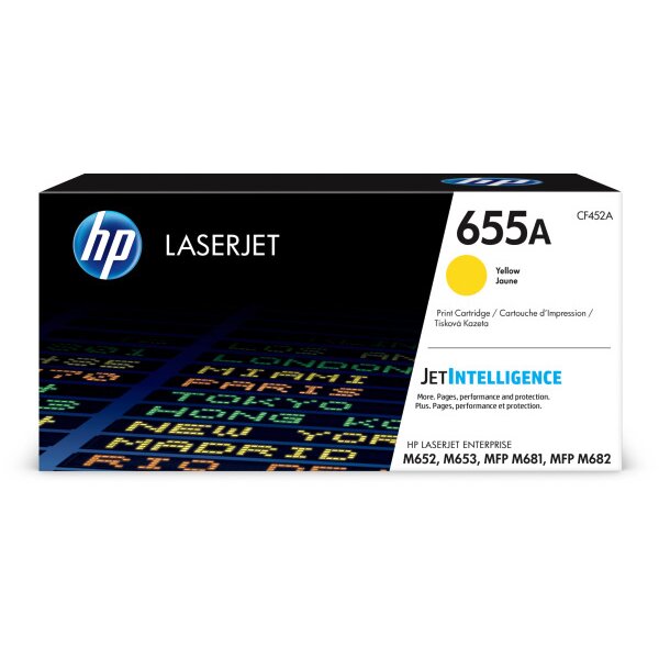 HP Cartouche Toner 655A yellow CF452A CLJ Enterprise M652 10500 p.