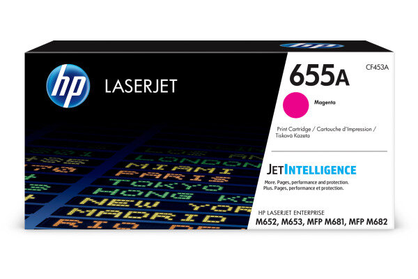 HP Toner-Modul 655A magenta CF453A CLJ Enterprise M652 10500 S.