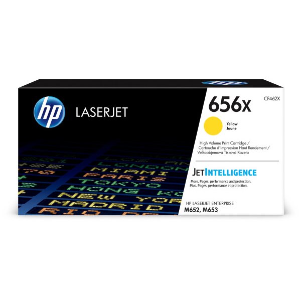 HP Cartouche Toner 656X yellow CF462X CLJ Enterprise M652 22000 p.