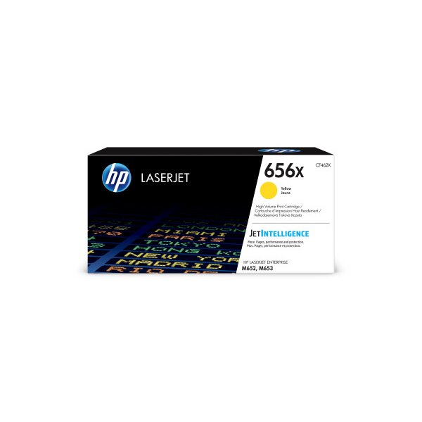 HP Cartouche Toner 656X yellow CF462X CLJ Enterprise M652 22000 p.