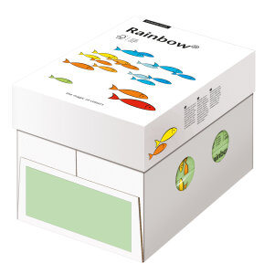 RAINBOW Farbpapier mittelgrün A4 160g - 1 Palette...