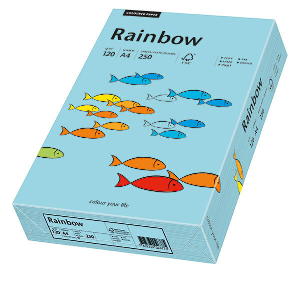 RAINBOW Farbpapier mittelblau A3 80g - 1 Palette (50000 Blatt)