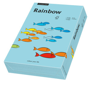 RAINBOW Papier couleur bleu moyen A3 80g - 1 Palette...