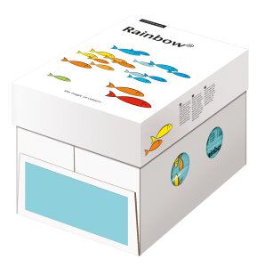 RAINBOW Farbpapier mittelblau A4 120g - 1 Palette (50000...