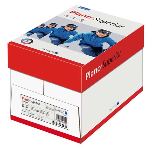 PLANO Superior Premiumpapier hochweiss A4 80g - 1 Karton (2500 Blatt)