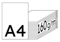 RAINBOW Farbpapier hellgelb A4 160g - 1 Karton (1250 Blatt)