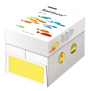 RAINBOW Farbpapier mittelgelb A3 80g - 1 Karton (2500 Blatt)