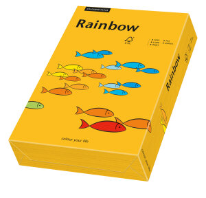 RAINBOW Farbpapier mittelorange A4 120g - 1 Karton (1250...