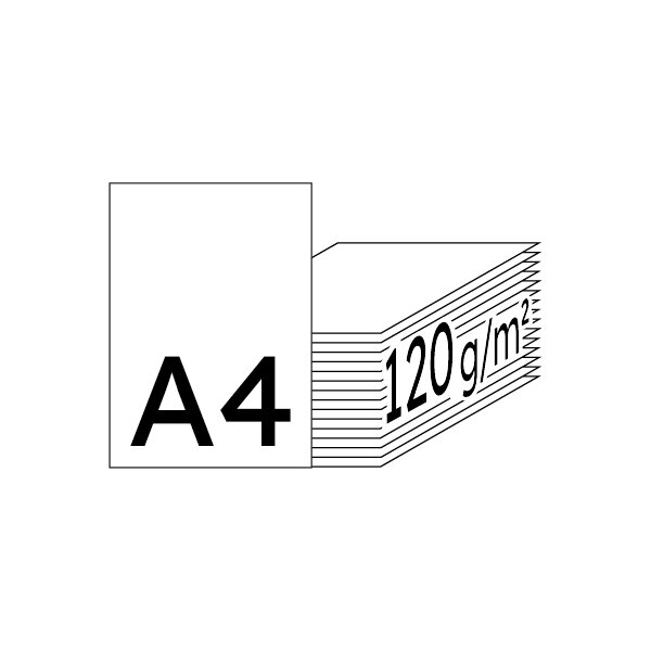 RAINBOW Papier couleur vert  A4 120g - 1 Carton (1.250 Feuilles)