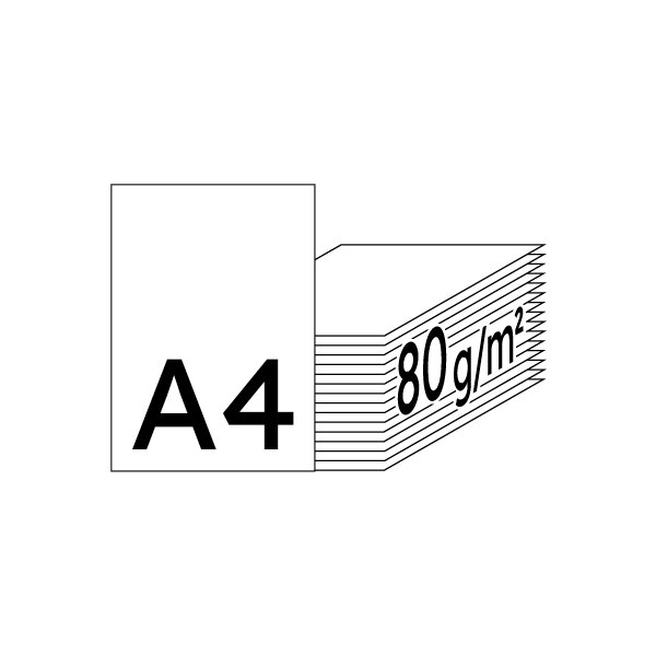RAINBOW Farbpapier hellblau A4 80g - 1 Karton (2500 Blatt)