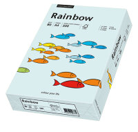 RAINBOW Farbpapier hellblau A4 160g - 1 Karton (1250 Blatt)