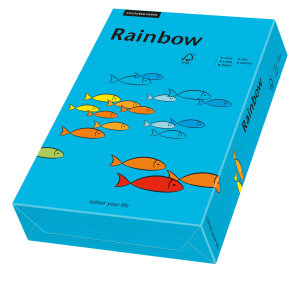 RAINBOW Farbpapier blau A4 120g - 1 Karton (1250 Blatt)