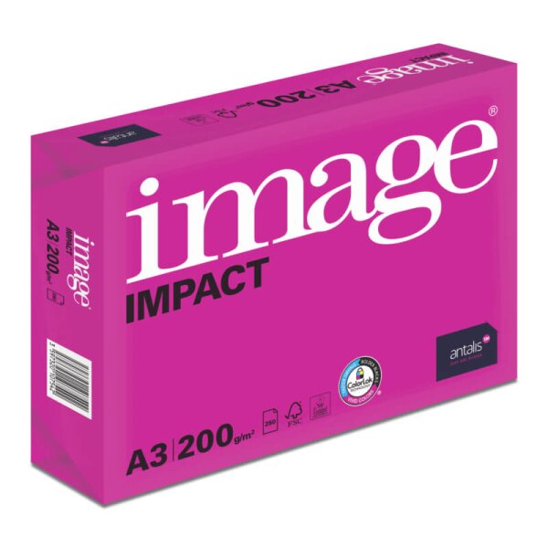 IMAGE Impact Premiumpapier hochweiss A3 200g - 1 Karton (250 Blatt)
