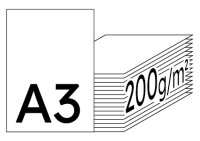 IMAGE Impact Premiumpapier hochweiss A3 200g - 1 Karton (250 Blatt)