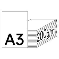 IMAGE Impact Premiumpapier hochweiss A3 200g - 1 Karton (250 Blatt)