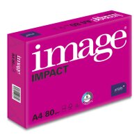 IMAGE Impact Papier Premium perforé 4-fois extra blanc A4 80g - 1 Carton (2500 Feuilles)