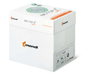 BIO TOP 3 Papier écologique blanc naturel A4 90g -...