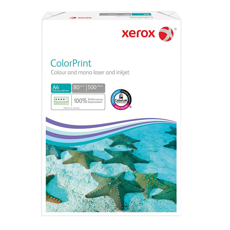 XEROX ColorPrint Papier Laser couleur blanc A4 80g - 1 Carton (2500 Feuilles)
