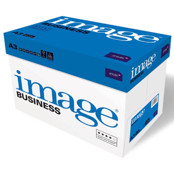 IMAGE Business Businesspapier hochweiss A3 80g - 1 Karton (2500 Blatt)