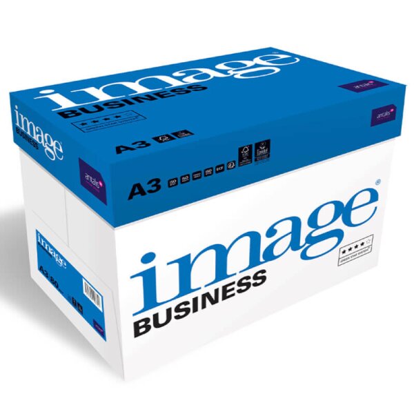 IMAGE Business Businesspapier hochweiss A3 80g - 1 Karton (2500 Blatt)
