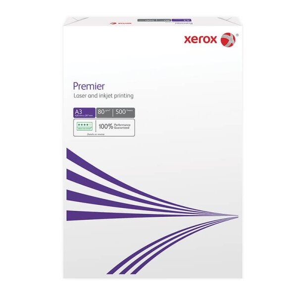 XEROX Premier Businesspapier weiss A3 80g - 1 Karton (2500 Blatt)