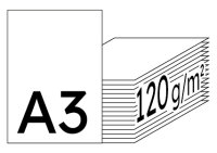 IMAGE Impact Premiumpapier hochweiss A3 120g - 1 Karton (1250 Blatt)