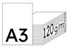 IMAGE Impact Premiumpapier hochweiss A3 120g - 1 Karton (1250 Blatt)