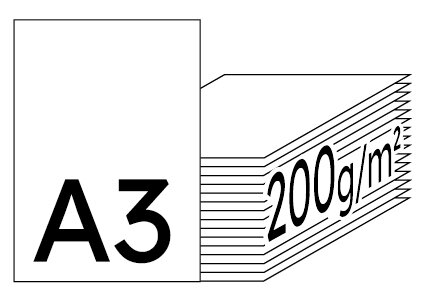 IMAGE Digicolor Papier Laser couleur extra blanc A3 200g - 1 Carton (1000 Feuilles)