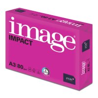 IMAGE Impact Premiumpapier hochweiss A3 80g - 1 Karton (2500 Blatt)