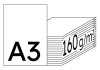 IMAGE Impact Premiumpapier hochweiss A3 160g - 1 Karton (1250 Blatt)