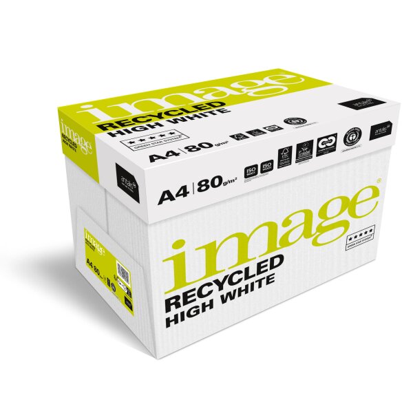 IMAGE Recycled High White Papier recyclé A4 80g - 1 Palette (100000 Feuilles)