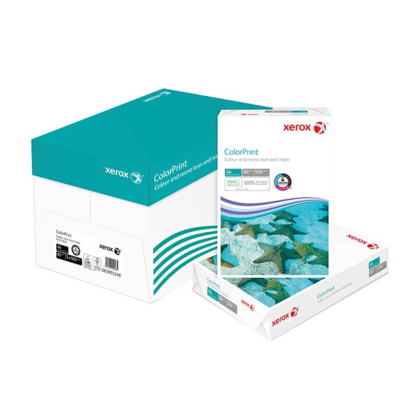 XEROX ColorPrint Papier Laser couleur blanc A4 80g - 1 Palette (100000 Feuilles)