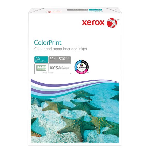 XEROX ColorPrint Papier Laser couleur blanc A4 80g - 1 Palette (100000 Feuilles)