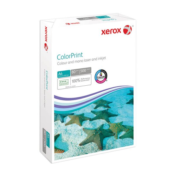 XEROX ColorPrint Papier Laser couleur blanc A4 80g - 1 Palette (100000 Feuilles)