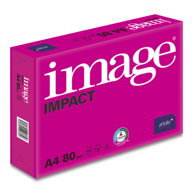 IMAGE Impact Premiumpapier 4-fach gelocht hochweiss A4 80g - 1 Palette (100000 Blatt)