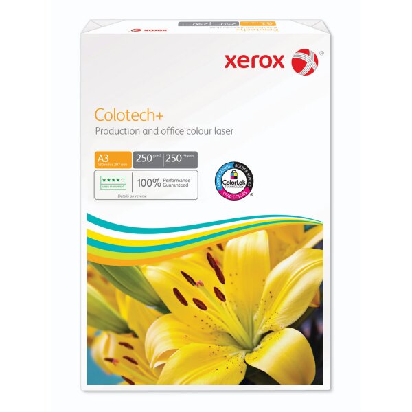 XEROX Colotech+ Farblaserpapier weiss A3 250g - 1 Palette (12000 Blatt)