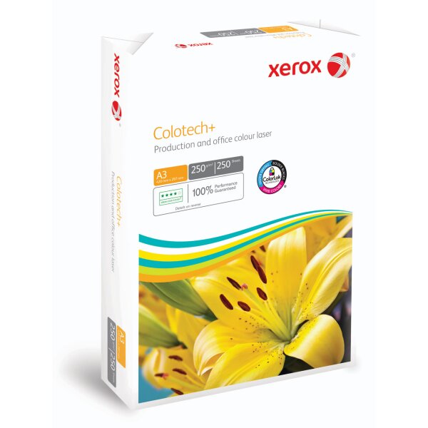 XEROX Colotech+ Farblaserpapier weiss A3 250g - 1 Palette (12000 Blatt)