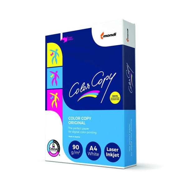 COLOR COPY Papier Laser couleur extra blanc A4 90g - 1 Palette (100000 Feuilles)