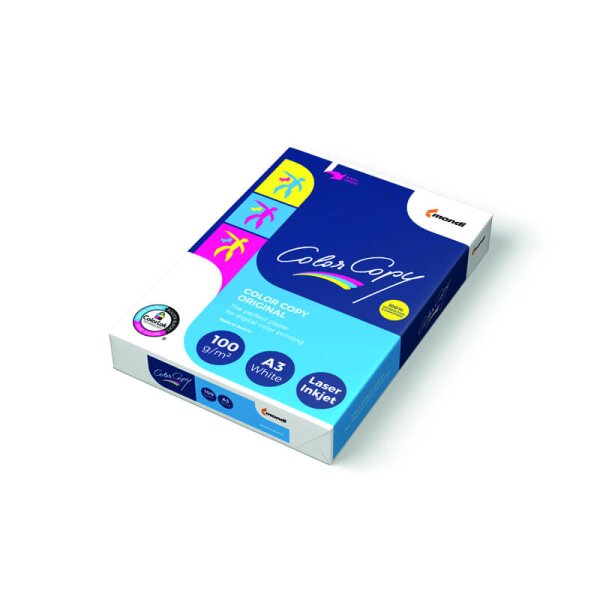 COLOR COPY Papier Laser couleur extra blanc A4 100g - 1 Palette (100000 Feuilles)