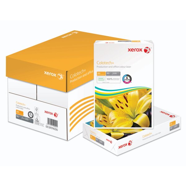 XEROX Colotech+ Farblaserpapier weiss A4 90g - 1 Palette (100000 Blatt)